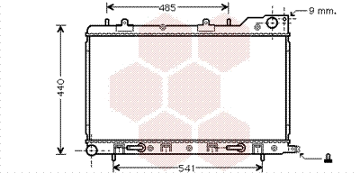 Radiator, engine cooling (51002054)