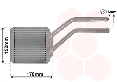 Heat Exchanger, interior heating (18006614)