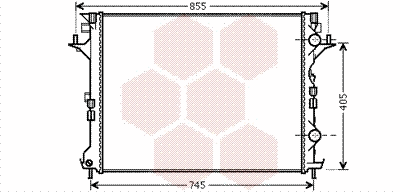 Radiator, engine cooling (43002421)