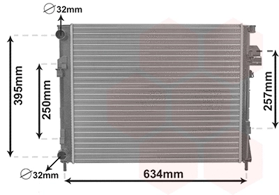 Radiator, engine cooling (43012303)