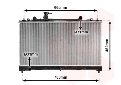 Radiator, engine cooling (27002226)