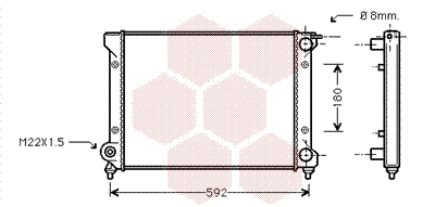 Radiator, engine cooling (49002027)