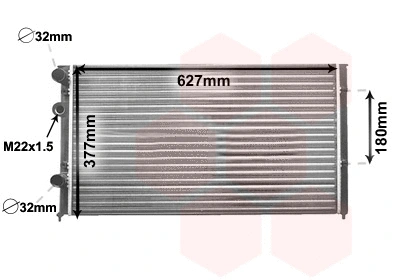 Radiator, engine cooling (58002027)