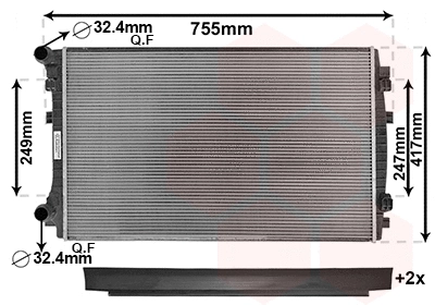 Radiator, engine cooling