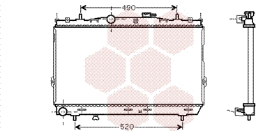 Radiator, engine cooling (82002185)