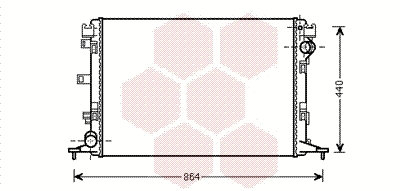 Radiator, engine cooling (43002420)