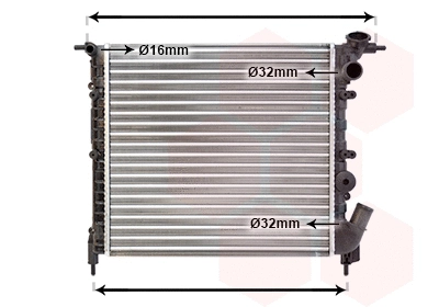 Radiator, engine cooling (43002041)