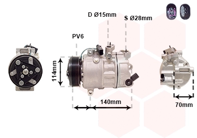Compressor, air conditioning (5801K707)