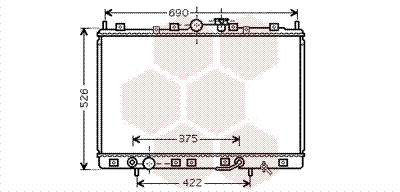 Radiator, engine cooling (32002190)