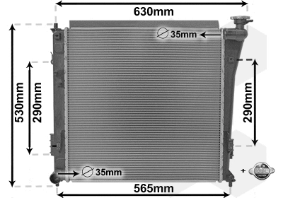 Radiator, engine cooling
