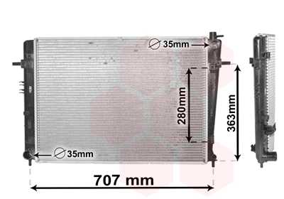 Radiator, engine cooling (82002328)