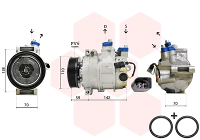 Compressor, air conditioning (0300K029)