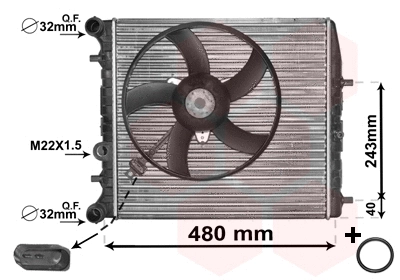 Radiator, engine cooling