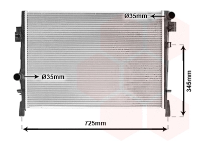Radiator, engine cooling (07002105)