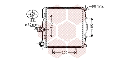 Radiator, engine cooling (74002055)