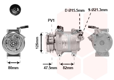Compressor, air conditioning (3201K700)