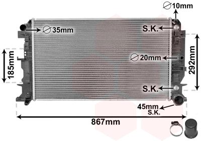 Radiator, engine cooling