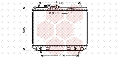Radiator, engine cooling (11002044)