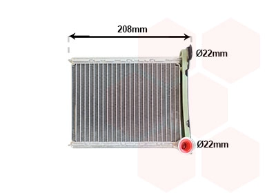 Heat Exchanger, interior heating (15016700)