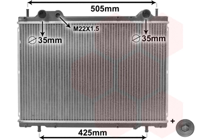 Radiator, engine cooling (17002185)