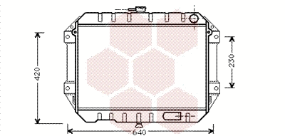 Radiator, engine cooling (11002027)