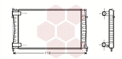 Radiator, engine cooling (09002144)
