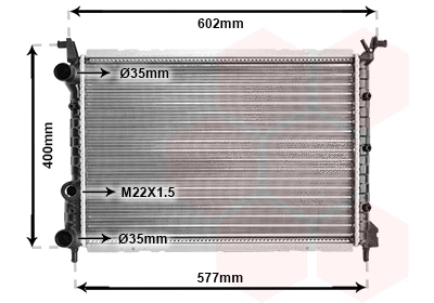 Radiator, engine cooling (17002232)