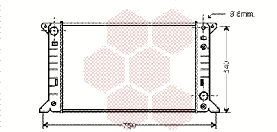 Radiator, engine cooling (18002141)