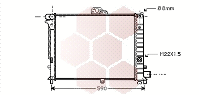 Radiator, engine cooling (47002005)
