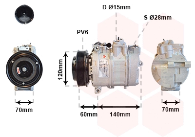 Compressor, air conditioning (0200K050)