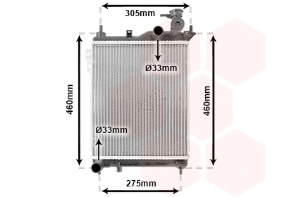 Radiator, engine cooling (82002099)