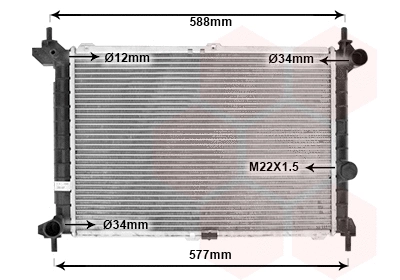 Radiator, engine cooling (37002207)