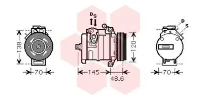 Compressor, air conditioning (0600K345)