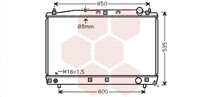 Radiator, engine cooling (53002486)