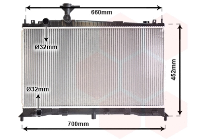 Radiator, engine cooling (27002160)