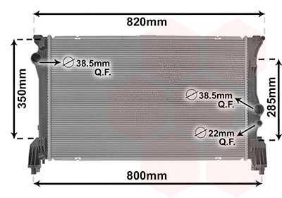 Radiator, engine cooling (30012710)