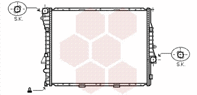 Radiator, engine cooling (06002302)
