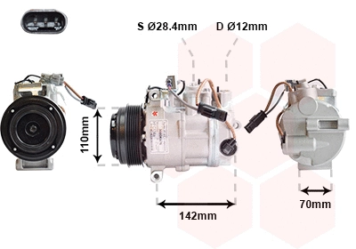 Compressor, air conditioning (3000K676)