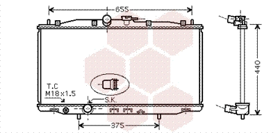 Radiator, engine cooling (25002170)