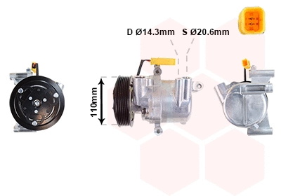 Compressor, air conditioning (5300K734)