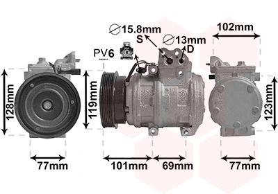 Compressor, air conditioning (8200K222)