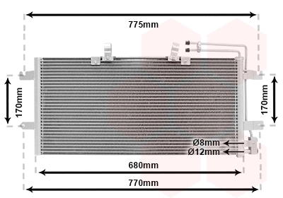 Condenser, air conditioning (58005195)