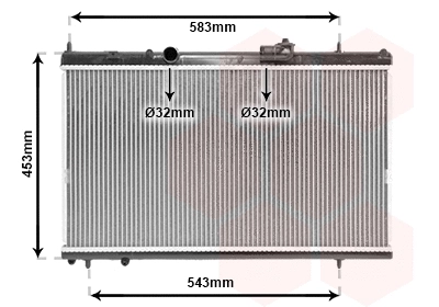 Radiator, engine cooling (09002228)