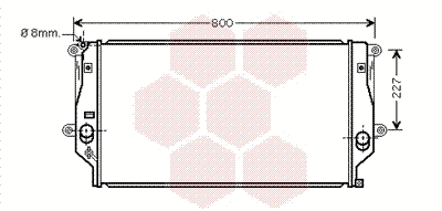 Radiator, engine cooling (53002401)