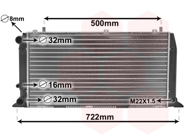 Radiator, engine cooling (03002047)