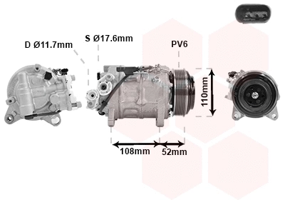 Compressor, air conditioning (0600K601)