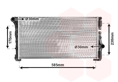 Radiator, engine cooling (17002279)