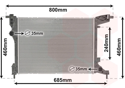 Radiator, engine cooling (17012707)