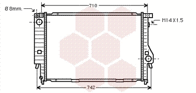 Radiator, engine cooling (06002138)