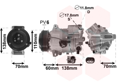 Compressor, air conditioning (3700K616)